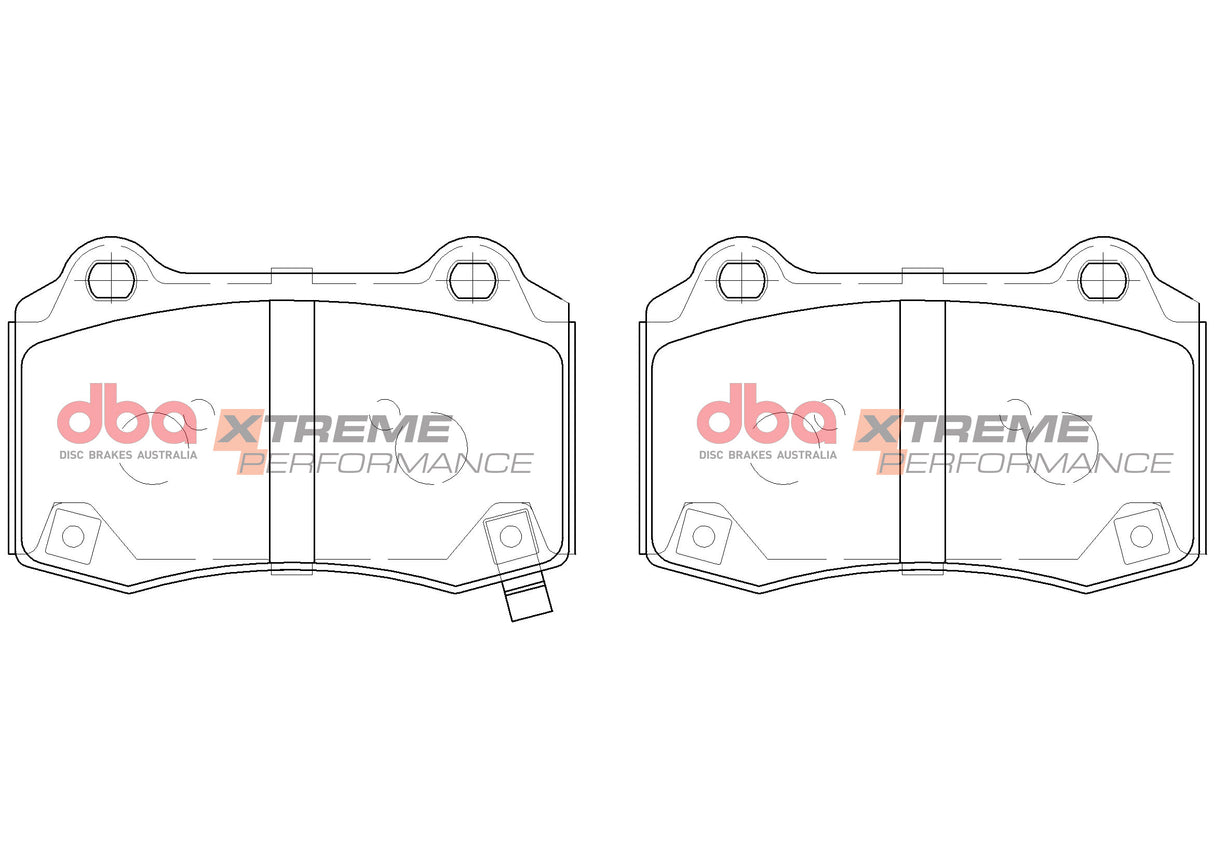 Xp Xtreme Performance Brake Pads Hyundai Genesis Coupe 2010 On Rear DB15041XP - DBA