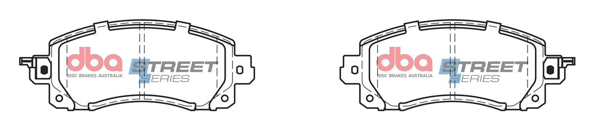 Ss Street Series Brake Pads Subaru Imprezza Fb/Forrester 2.5 FB20 FB25 Sti 2018 On Front DB15042SS - DBA