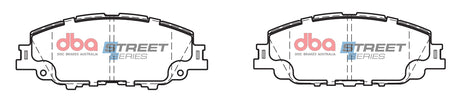 Ss Street Series Brake Pads Toyota Corolla Hybrid 2018 On/Yaris Cross Hybrid 2020 On Front DB15043SS - DBA | Universal Auto Spares