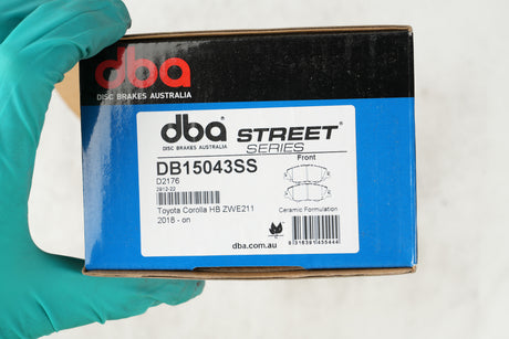 Ss Street Series Brake Pads Toyota Corolla Hybrid 2018 On/Yaris Cross Hybrid 2020 On Front DB15043SS - DBA | Universal Auto Spares