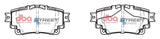 Ss Street Series Brake Pads Toyota Corolla MZEA12 06/18 Yaris Cross 2020 -> Rear DB15044SS - DBA