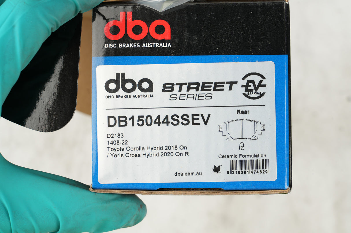 Ssev Street Series Brake Pads Toyota Corolla Hybrid 2018 On/Yaris Cross Hybrid 2020 On Rear DB15044SSEV - DBA