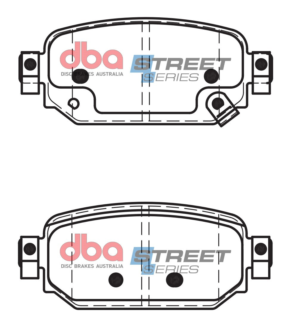 Ss Street Series Brake Pads Mazda 3 Bn 2016 -> Rear DB15045SS - DBA