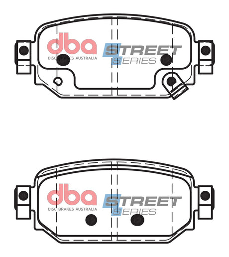 Ss Street Series Brake Pads Mazda 3 Bn 2016 -> Rear DB15045SS - DBA | Universal Auto Spares