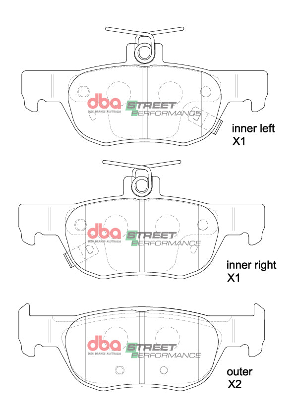 Sp Performance Brake Pads Mazda MX30 2020 On Rear DB15047SP - DBA