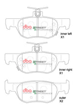 Sp Performance Brake Pads Mazda MX30 2020 On Rear DB15047SP - DBA