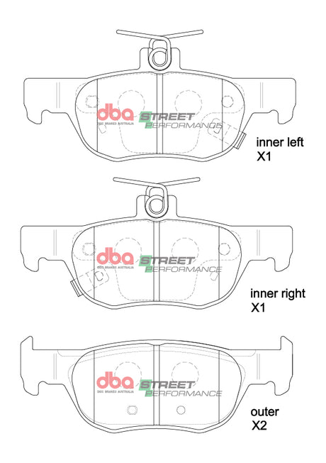 Sp Performance Brake Pads Mazda MX30 2020 On Rear DB15047SP - DBA | Universal Auto Spares