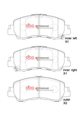 Xp Performance Brake Pads Mitsubishi Eclipse Cross 2017 -> Front DB15048XP - DBA