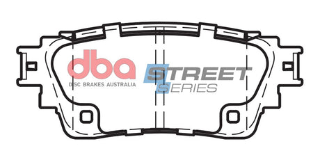 Ss Street Series Brake Pads Mitsubishi Eclipse Cross 2017 -> Rear DB15049SS - DBA | Universal Auto Spares