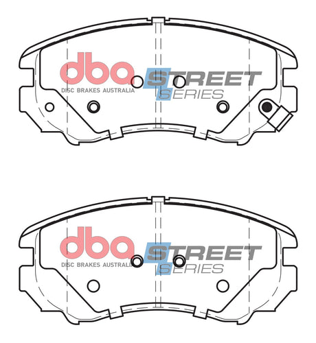 Ss Street Series Brake Pads Hyundai & Kia 2003-2014 Front DB1504SS - DBA | Universal Auto Spares