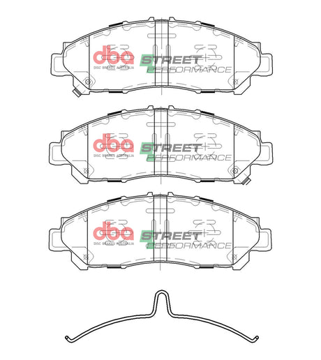 Sp Street Performance Brake Pads Toyota Hi-Ace 2019 -> Front DB15051SP - DBA | Universal Auto Spares