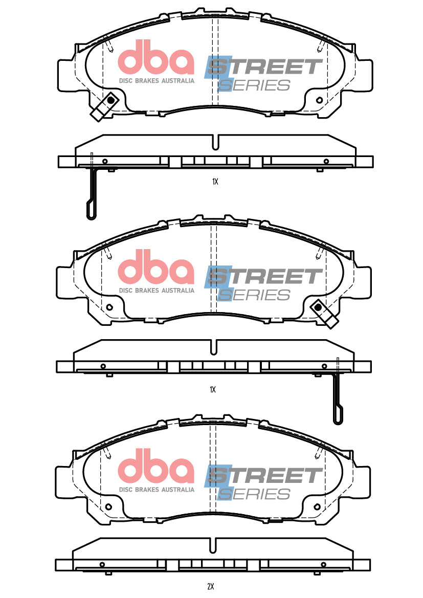 Ss Street Series Brake Pads Toyota Hi-Ace/Granvia 2019 -> Front DB15051SS - DBA