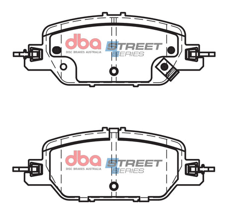 Ss Street Series Brake Pads Honda Crv HRWITHRW2 2016 -> Rear DB15054SS - DBA | Universal Auto Spares