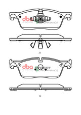 Sp Performance Brake PadsLand Rover Discovery Sport 2017-> Front DB15058SP - DBA | Universal Auto Spares