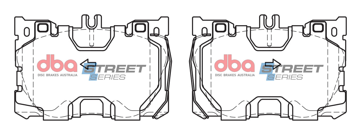 Ss Street Series Brake Pads Mercedes-Benz C450 AMG/E450/GLC250/GLC450 Amg Sport X253 2015 On Front(suits We DB15062SS - DBA
