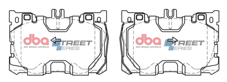 Ss Street Series Brake Pads Mercedes-Benz C450 AMG/E450/GLC250/GLC450 Amg Sport X253 2015 On Front(suits We DB15062SS - DBA | Universal Auto Spares