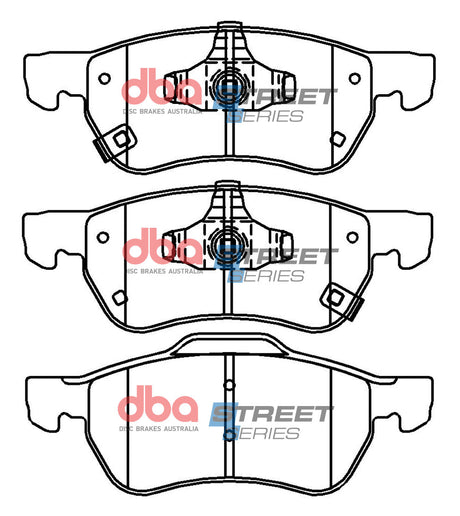Ss Street Series Brake Pads Mg Zs 2017 -> Front DB15064SS - DBA | Universal Auto Spares