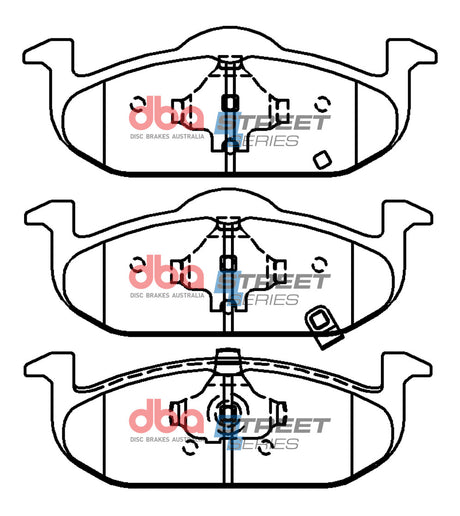 Ss Street Series Brake Pads MG3 1.5L 2011 -> Front DB15065SS - DBA | Universal Auto Spares
