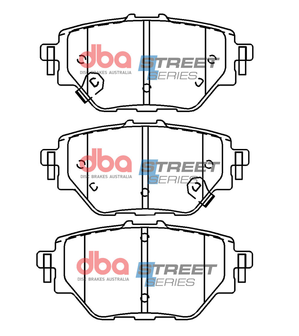 Ss Street Series Brake Pads Mg Hs 1.5L 119KW 2019 -> Rear DB15066SS - DBA