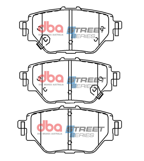 Ss Street Series Brake Pads Mg Hs 1.5L 119KW 2019 -> Rear DB15066SS - DBA | Universal Auto Spares