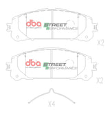 Sp Street Performance Brake Pads Toyota Highlander/Kluger 2020 2021 On Front DB15067SP - DBA