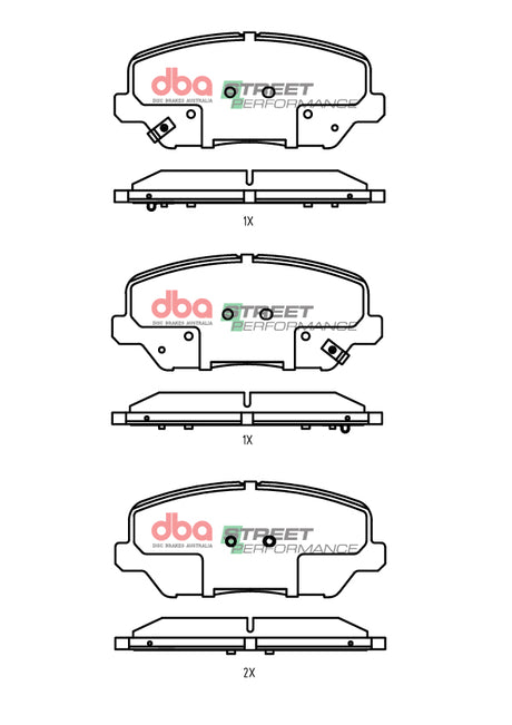 Sp Performance Brake Pads Hyundai Veloster Sr Turbo -Mando Caliper 2012 2019 Front DB15069SP - DBA | Universal Auto Spares