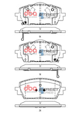 Ss Street Series Brake Pads Hyundai Santa Fe/Hybrid Hybrid Elite/Kia Sorento 2020 -> Front DB15071SS - DBA | Universal Auto Spares