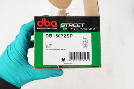 Sp Street Performance Brake Pads Hyundai Santa Fe/Kia Carnival/Sorrento 2020 -> Rear DB15072SP - DBA | Universal Auto Spares