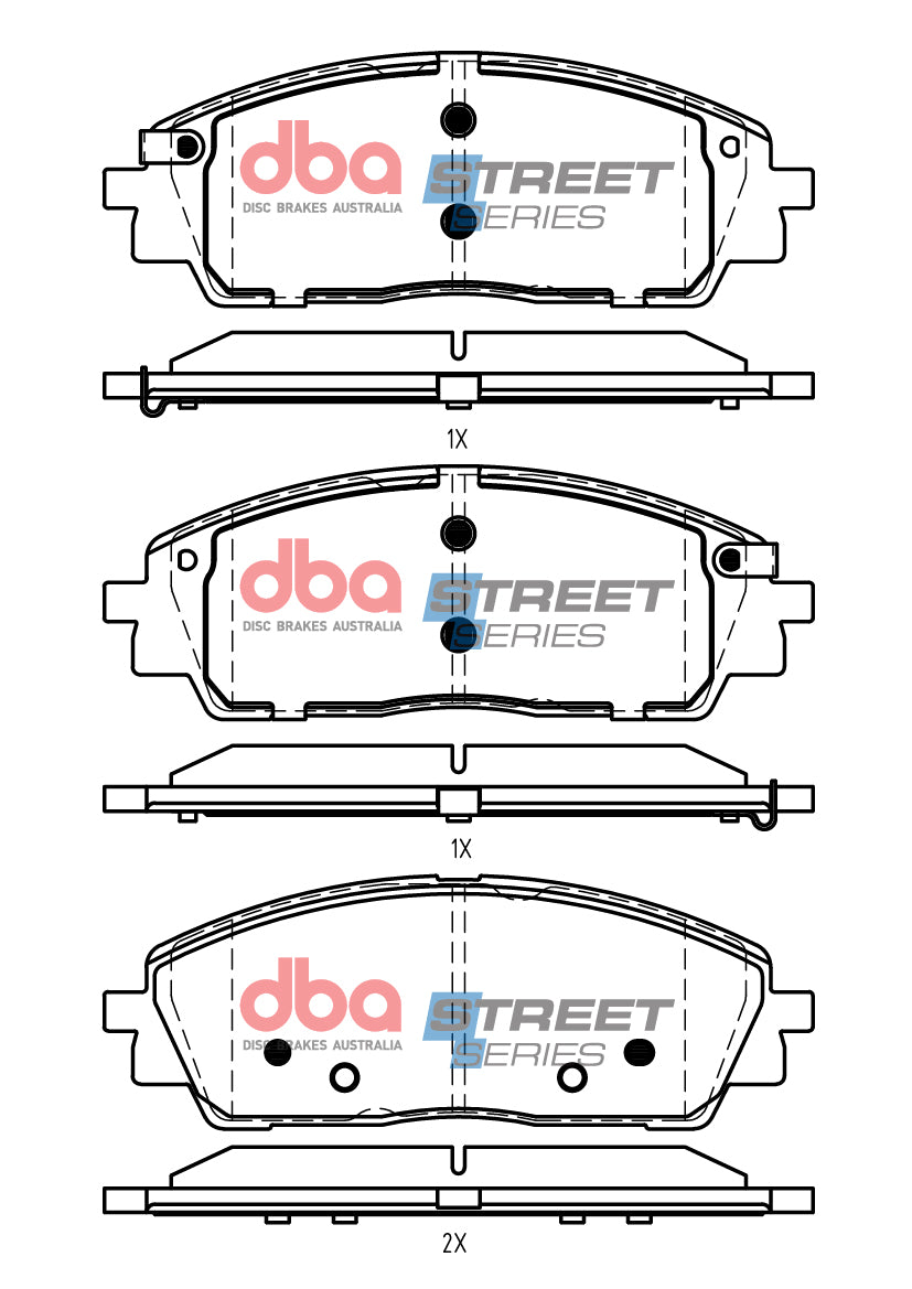 Ss Street Series Brake Pads Kia Carnival 2020 -> Front DB15073SS - DBA
