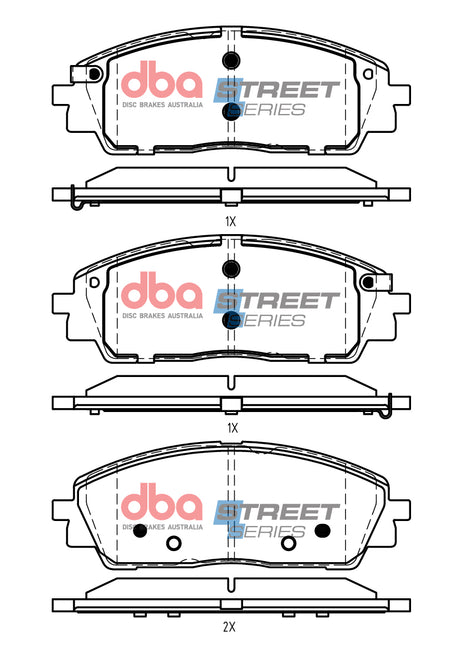Ss Street Series Brake Pads Kia Carnival 2020 -> Front DB15073SS - DBA
