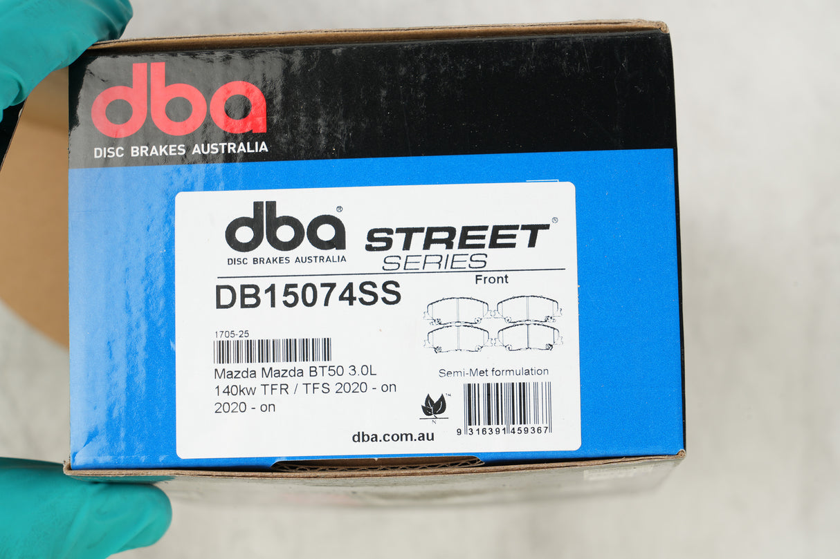 Ss Street Series Brake Pads Mazda BT50 2WD & 4WD/ISUZU D-Max 2WD 2020 -> Front DB15074SS - DBA