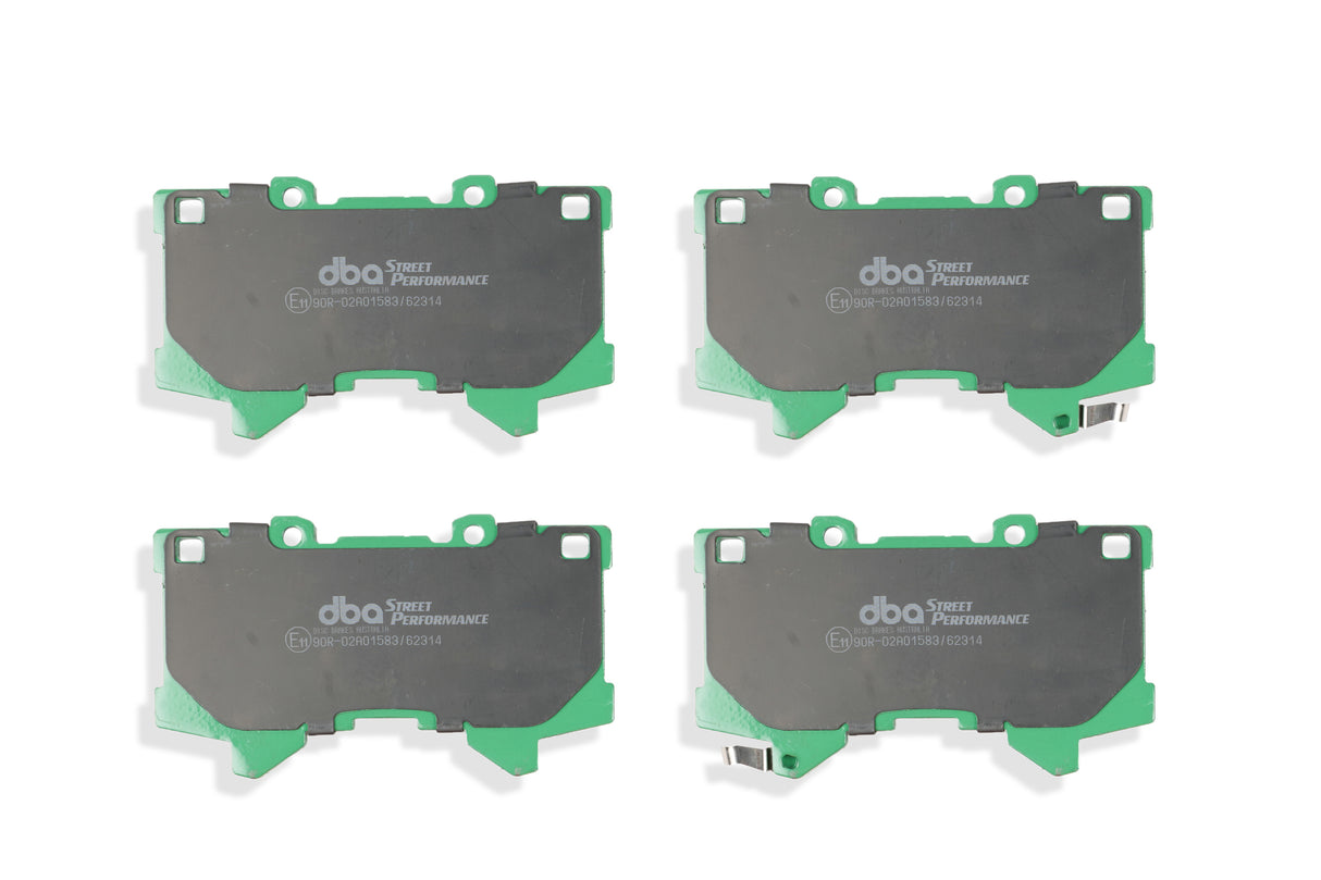 Sp Street Performance Brake Pads Toyota Landcruiser 300 Series 2022 -> Front With Shims Clips And Abutment Clips DB15077SP - DBA