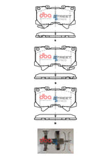 Ss Street Series Brake Pads Toyota Landcruiser LC300 Series 2022 -> Front DB15077SS - DBA