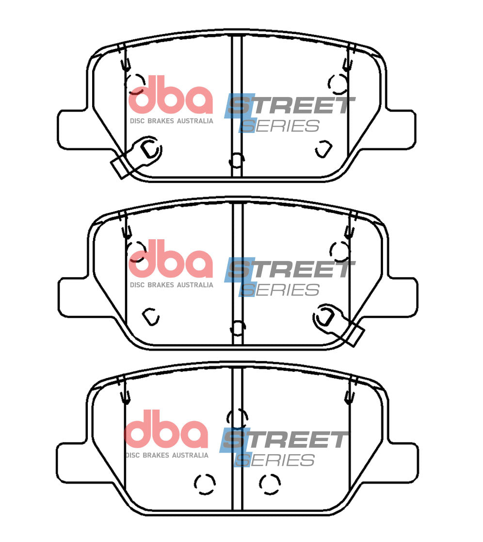 Ss Street Series Brake Pads Hyundai Santa Fe D4HA 2018 On Rear DB15090SS - DBA