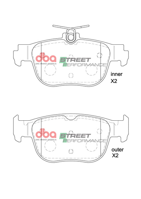 Sp Performance Brake Pads Cupra Formentor 2022 On Rear DB15092SP - DBA