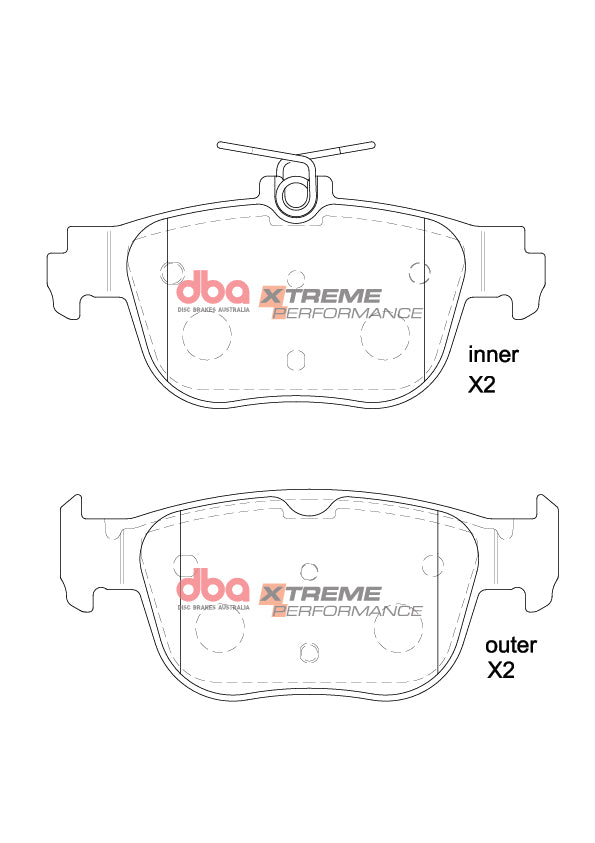 Xp Performance Brake Pads Cupra Formentor 1KE 2022 > Rear DB15092XP - DBA