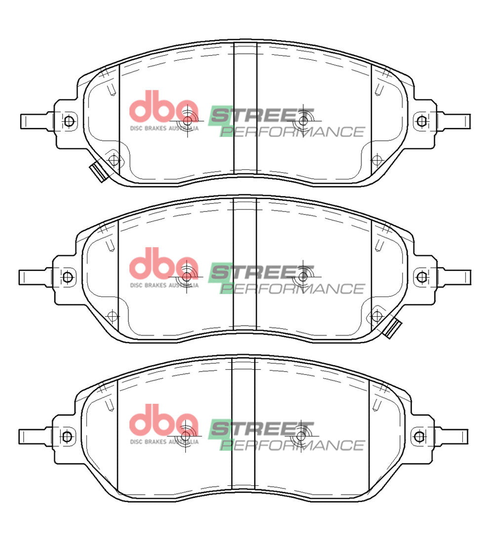 Sp Street Performance Brake Pads Greatwall Cannon 2.0T 2019 On Front DB15093SP - DBA