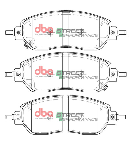 Sp Street Performance Brake Pads Greatwall Cannon 2.0T 2019 On Front DB15093SP - DBA