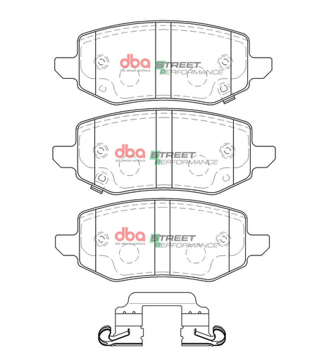 Sp Street Performance Brake Pads Greatwall Cannon 2.0T 2019 On Rear DB15094SP - DBA
