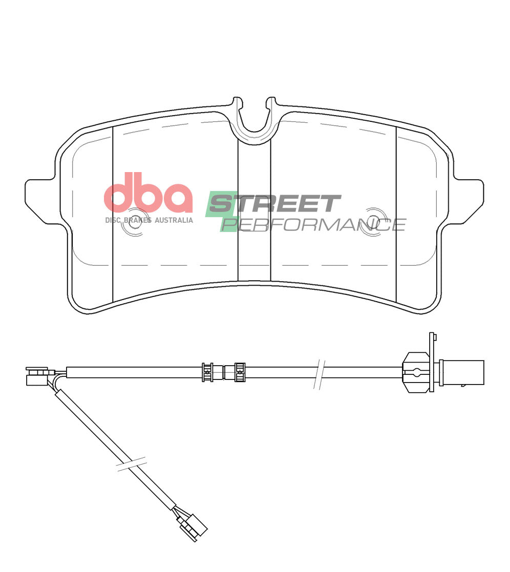 Sp Street Performance Brake Pads LDV 2.5L Diesel 2020 -> Rear(suits Wear Sensor DBAWS1121 DBAWS1128 ) DB15096SP - DBA