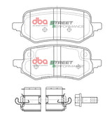 Sp Street Performance Brake Pads Ford Puma 1.0 Ecoboost Mhev 09/2019 On Rear DB15098SP - DBA | Universal Auto Spares