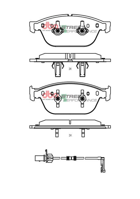 Sp Performance Brake PadsAudi SQ5 230KW 8R Cgqb 05/2013-08/2014 Front DB15099SP - DBA