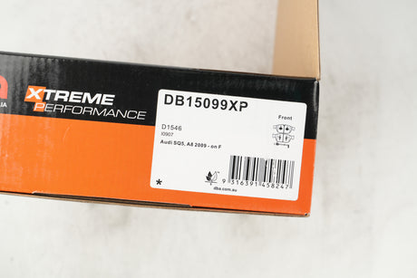 Xp Performance Brake Pads Audi SQ5 A8. 2013-2014 Front(suits Wear Sensor DBAWS1125 ) DB15099XP - DBA