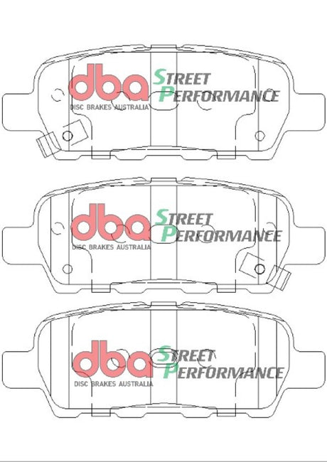 Sp Performance Brake Pads Nissan 350Z G35 X Trail Dualis Maxima 2001 2014 Rear DB1509SP - DBA