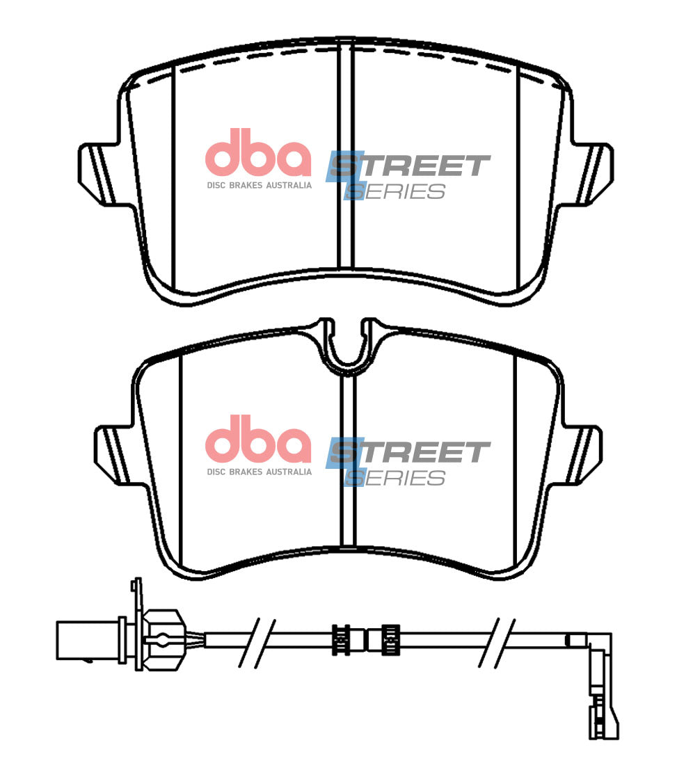 Ss Street Series Brake Pads Audi A6/A7/A8 2010 -> Rear(suits Wear Sensor DBAWS1121 DBAWS1127 DBAWS1128 ) DB15101SS - DBA