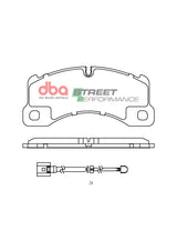 Sp Performance Brake PadsPorsche Cayenne/Taycan Cayenne & Taycan 4S 2014-> Front DB15102SP - DBA | Universal Auto Spares