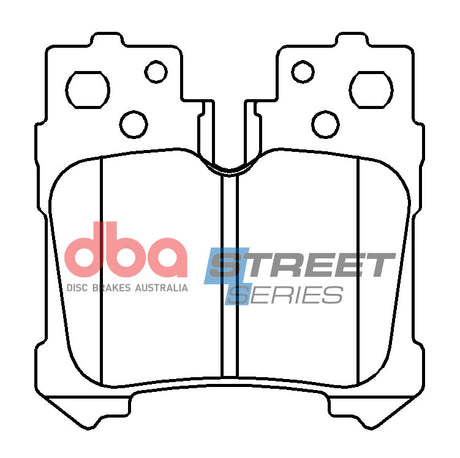 Ss Street Series Brake Pads Lexus LS460/LS600 -> Rear DB15105SS - DBA | Universal Auto Spares