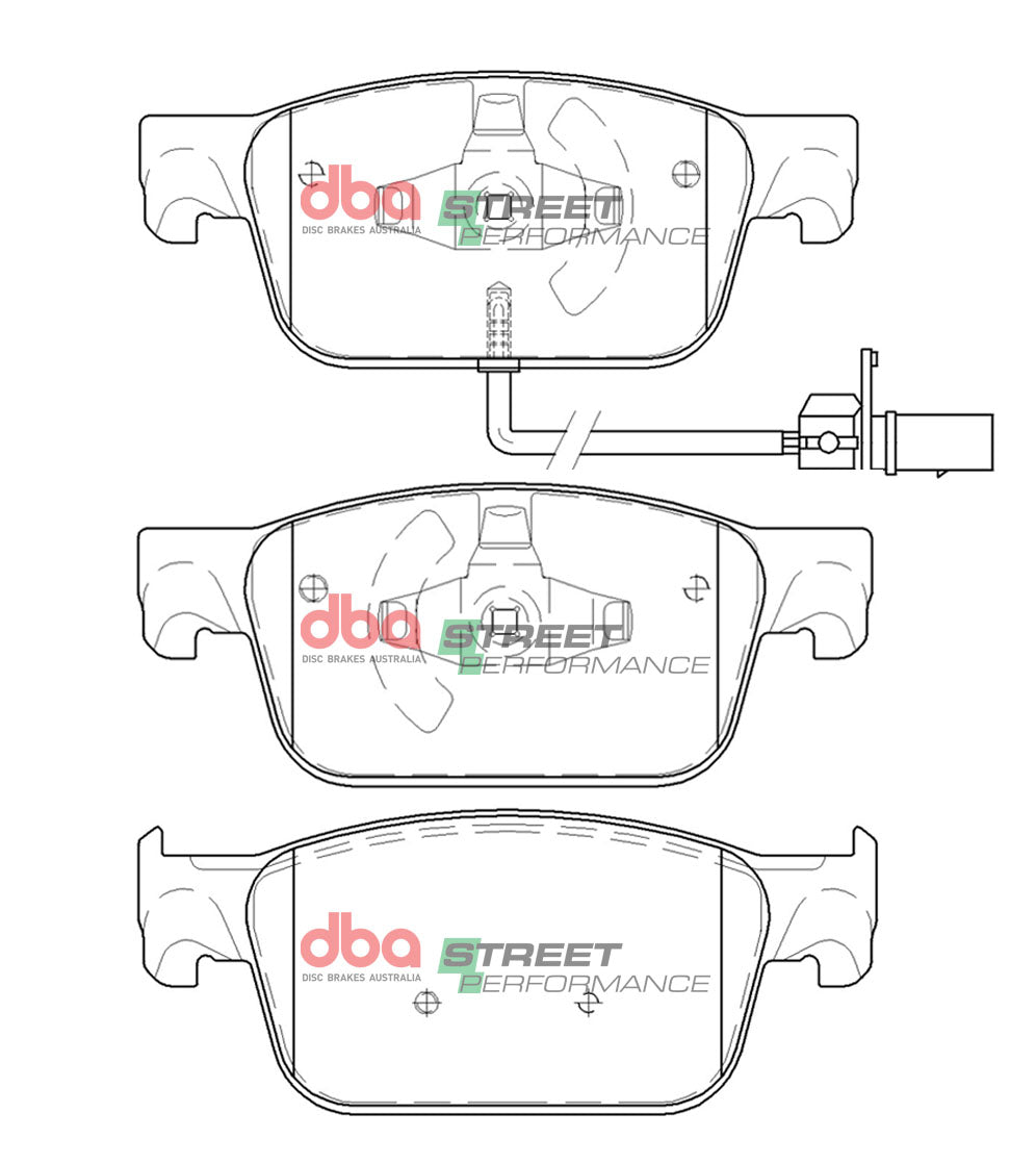 Sp Street Perfromance Brake Pads Audi A4/A5 2015 -> Rear DB15106SP - DBA