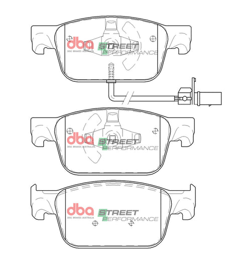 Sp Street Perfromance Brake Pads Audi A4/A5 2015 -> Rear DB15106SP - DBA | Universal Auto Spares