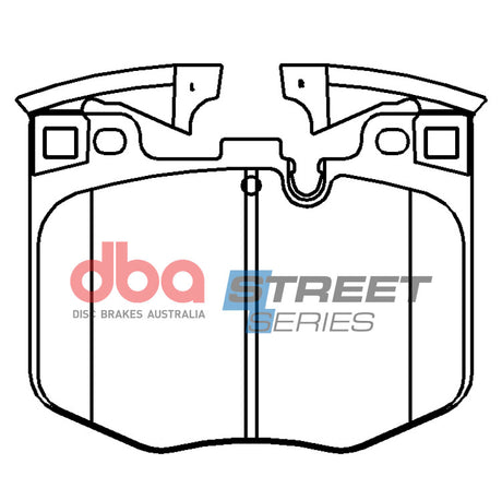 Ss Street Series Brake Pads Bmw X3 X4 X5 X7 2017 -> Front(suits Wear Sensor DBAWS1064 DBAWS1185 ) DB15107SS - DBA | Universal Auto Spares